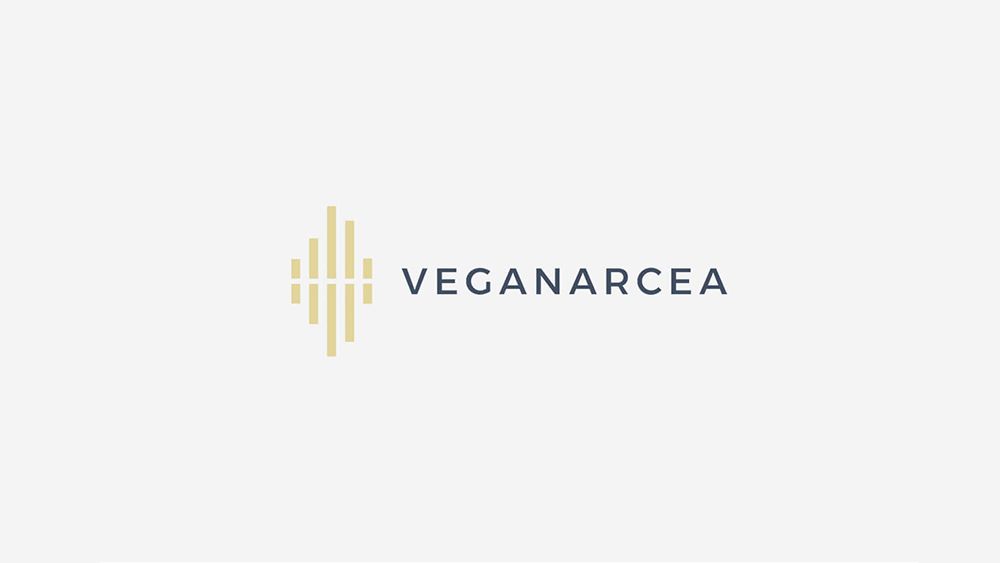 Logotipo de Veganarcea en color dorado
