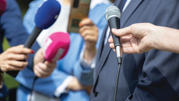Press,Conference,,News,Conference,Or,Media,Event.,Public,Relations,-
